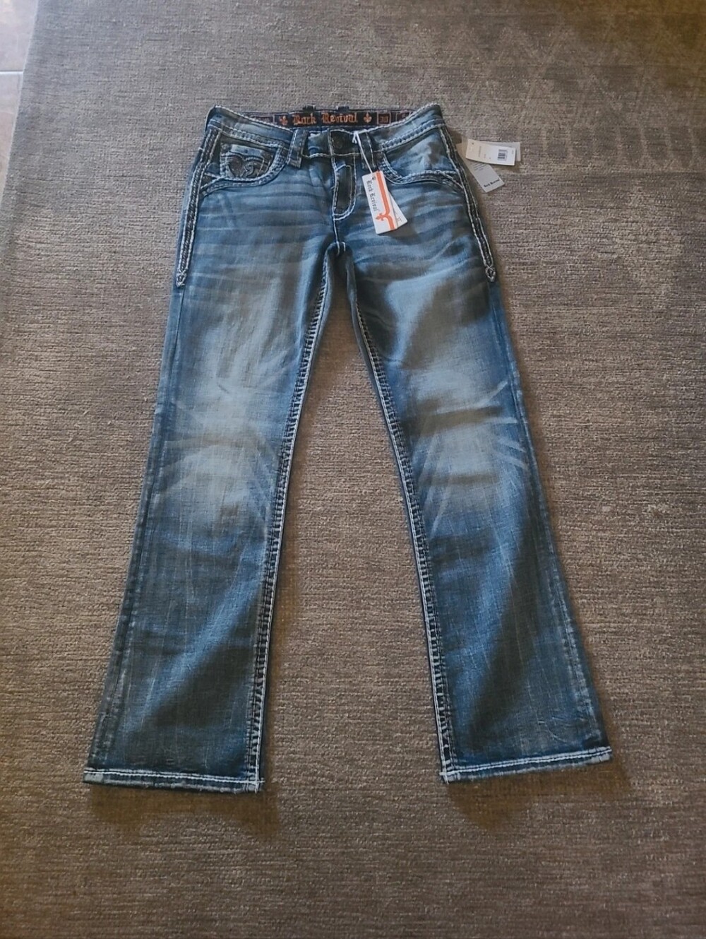 NWT ROCK REVIVAL MENS BOOTCUT JEANS